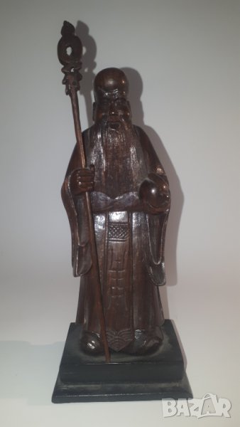 Дървена китайска статуя, снимка 1