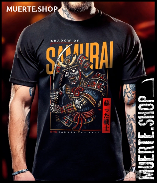 Тениска с щампа SHADOW OF SAMURAI, снимка 1
