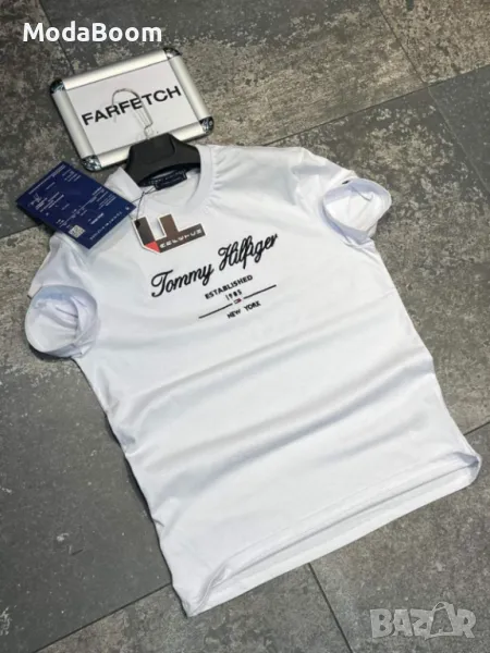 Tommy Hilfiger бяла мъжка тениска , снимка 1