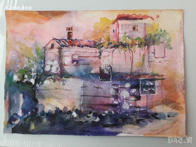 Картина: "В стария град", снимка 1