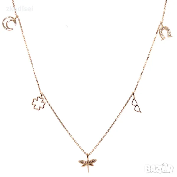 Златно колие 2,67гр. 43см. 14кр. проба:585 модел:29669-2, снимка 1