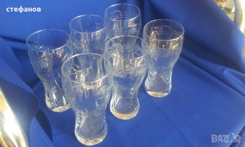 чаши кока кола „новогодишни безцветни” фигурки снежинки, снимка 1