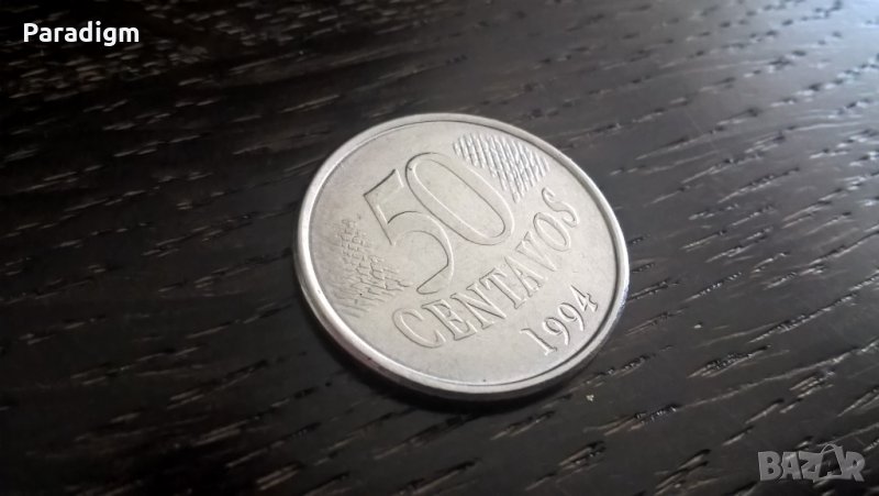 Монета - Бразилия - 50 центавос | 1994г., снимка 1