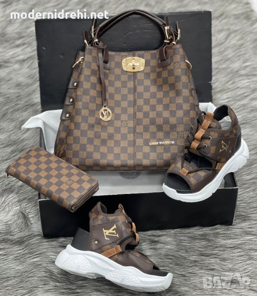 Дамска чанта портфейл и сандали Louis Vuitton код 114, снимка 1
