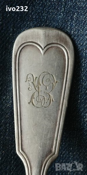 посребрена лъжица, снимка 1