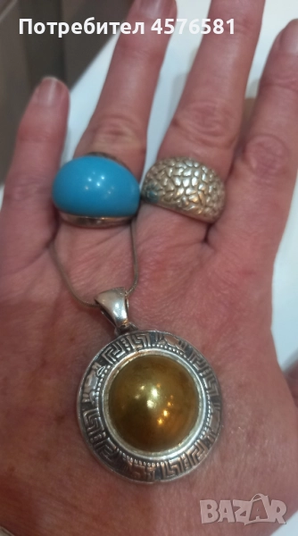 масивни пръстени и масивна висулка, снимка 1