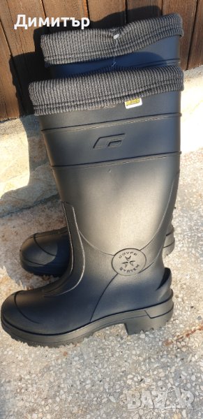 Чисто нови гумени ботуши № 42 със цели зимни стелки., снимка 1