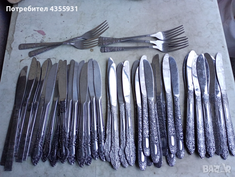 стари немски прибори  хранене  старинни немски прибори за хранене антикварни прибори , снимка 1