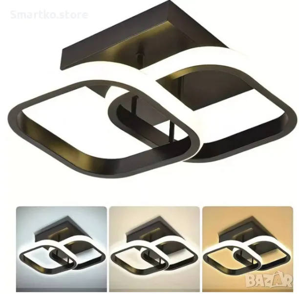 LED плафониера с 2 пръстена, снимка 1