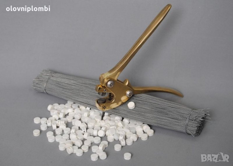 КЛЕЩИ ЗА ПЛОМБИРАНЕ МЕСИНГ., снимка 1