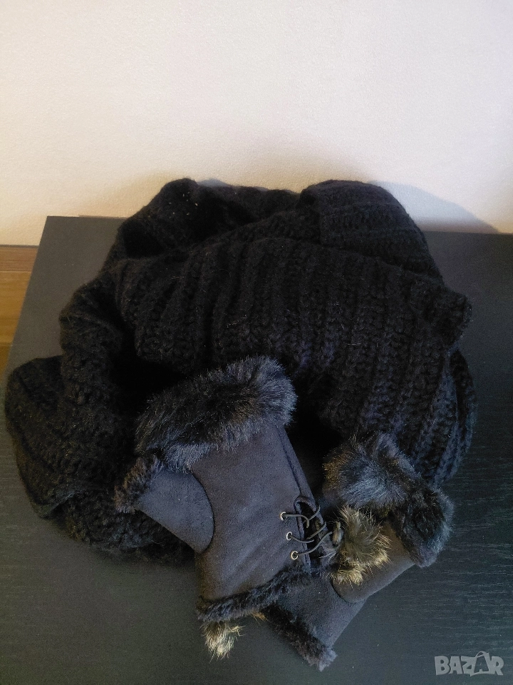 комплект шал с ръкавици, снимка 1