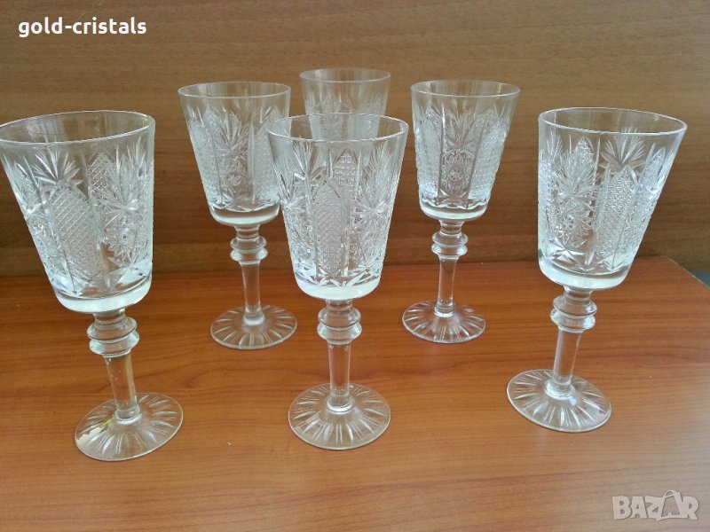  кристални чаши Ропотамо вода вино ракия уиски коняк , снимка 1