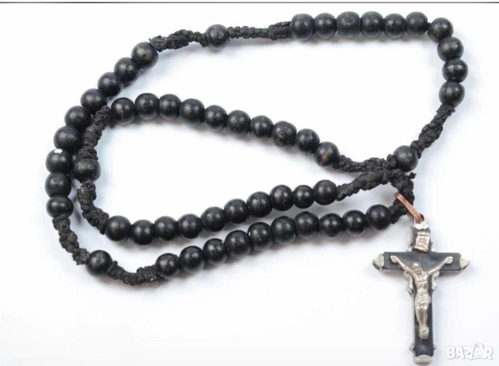 Старинна християнска молитвена броеница , снимка 1