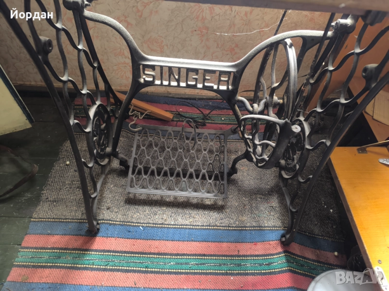 Стара шевна машина Singer , снимка 1