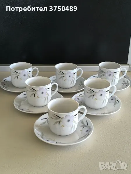 Баварски порцеланов сервиз за кафе, снимка 1