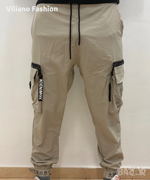 Мъжко шушлеково карго долнище, снимка 1