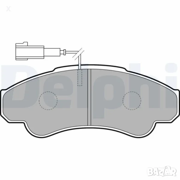 DELPHI LP1751 НАКЛАДКИ ПРЕДНИ CITROЕN Jumper / FIAT Ducato / PEUGEOT Boxer 1994-2024  OE 4252.44    , снимка 1