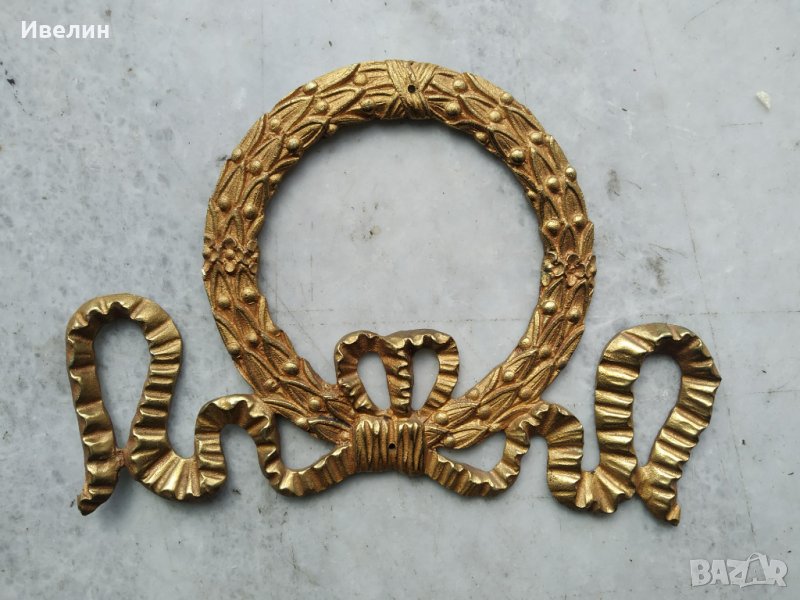 барокова апликация от бронз, снимка 1