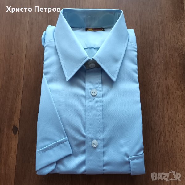 МЪЖКА РИЗА С КЪС РЪКАВ, снимка 1