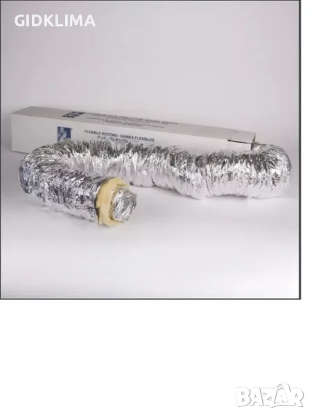 Продавам гъвкав въздуховод изолиран, шумопоглъщащ с диаметър Ø203, снимка 1