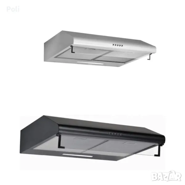 Аспиратор Rosberg 60см.2 мотора 2х95W Бял Черен, снимка 1