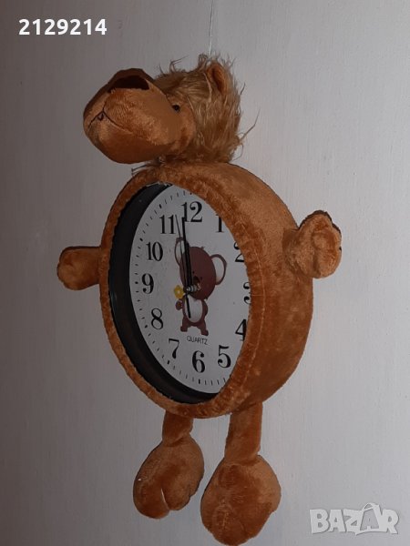 Плюшен стенен часовник, снимка 1