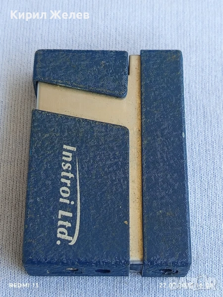 Рекламна метална запалка брандирана с логото INSTROI LTD. рядка за КОЛЕКЦИЯ ДЕКОРАЦИЯ 13748, снимка 1
