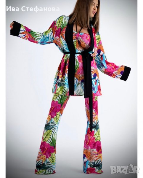 Дамско one size  ново свежо  птици птица екзотично кимоно флорален десен цветя  , снимка 1