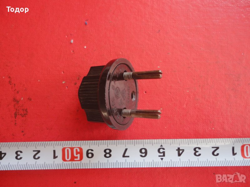 Немски бакелитов щепсел DRGM, снимка 1