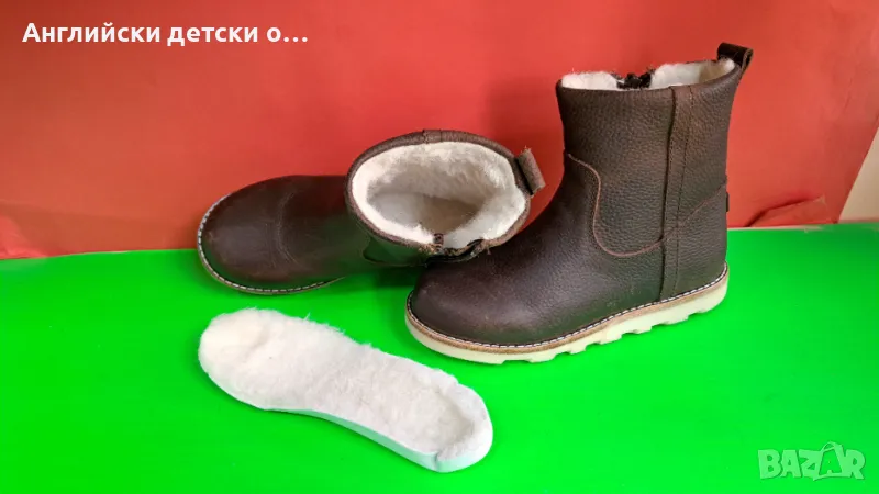 Английски детски боти естествена кожа, снимка 1