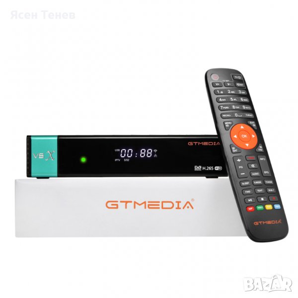 GTMEDIA V8X - Сателитен приемник с IPTV и карточетец, снимка 1