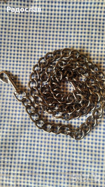 стоманен синджир с карабинери , снимка 1