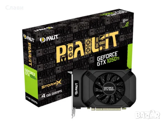 Видеокарта NVIDIA Palit GeForce GTX 1050TI StormX 4GB 128BIT GDDR5 , снимка 1