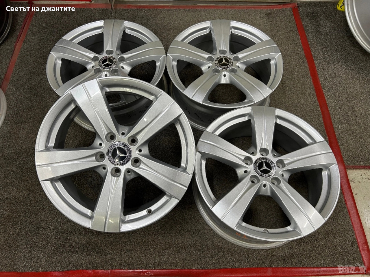 Джанти 17 Цола Mercedes A B C Klass W204 W205 GLA GLB Vito Original , снимка 1