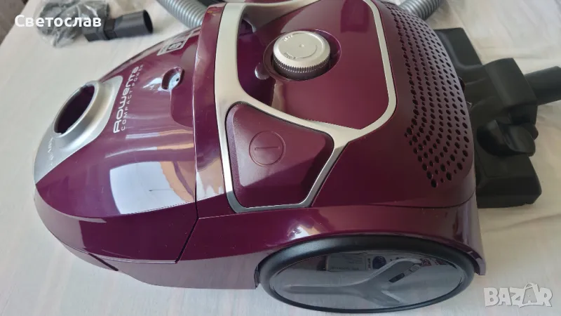 Нова прахосмукачка Rowenta RO3969EA, с торба, 750W, 3л. капацитет на торбата, енергиен клас A, бордо, снимка 1