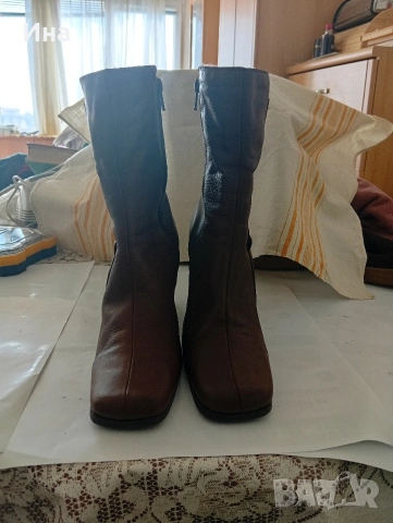 Италиански дамски ботуши естествена кожа , снимка 5 - Дамски боти - 53494757