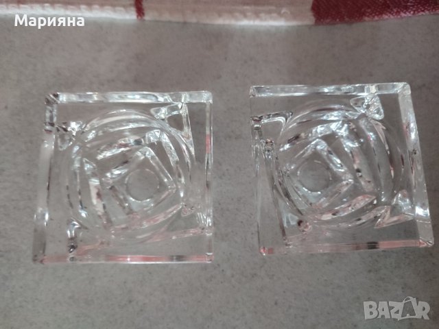 Стъклени свещници, снимка 1