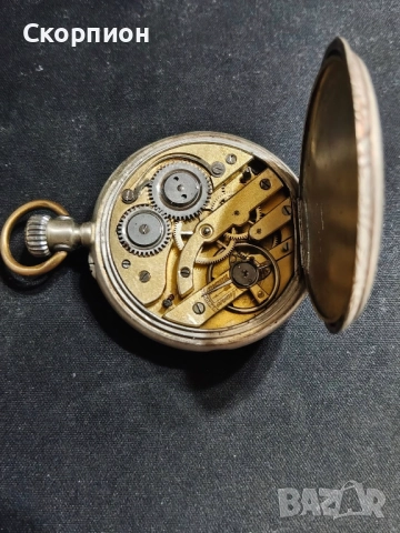 Швейцарски СРЕБЪРЕН джобен часовник 1901г. - 6 Рубина-ПЕРФЕКТЕН, снимка 9 - Джобни - 51389541