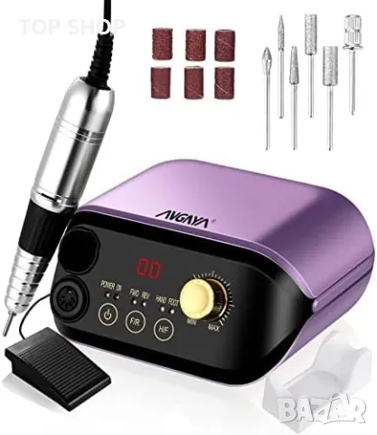 Нов Електрически комплект за пилене на нокти Премахване на гел / Маникюр, снимка 8 - Тримери - 49622110