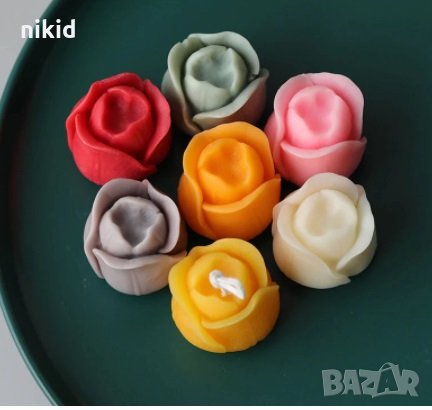 3d отворено Лале силиконов молд форма декорация украса фондан торта шоколад бонбон гипс смола, снимка 2 - Форми - 32424273