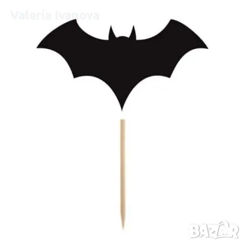 Топери с прилеп HALLOWEEN, 8 броя в комплект 99980, снимка 1