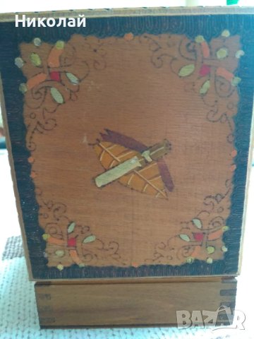 Дървена кутия за цигари , снимка 7 - Антикварни и старинни предмети - 40332657