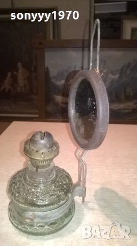 антик-газова лампа-ретро колекция-25х10см, снимка 8 - Колекции - 28057359