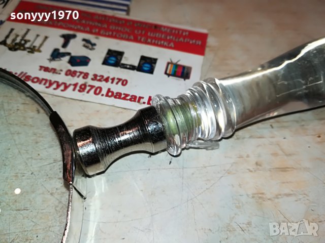 поръчана-лупа инокс стъклена дръжка-внос германия 2807211025, снимка 11 - Антикварни и старинни предмети - 33648452