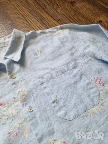 Страхотна мъжка ленена риза JACKPOT размер L , снимка 4 - Ризи - 51413070