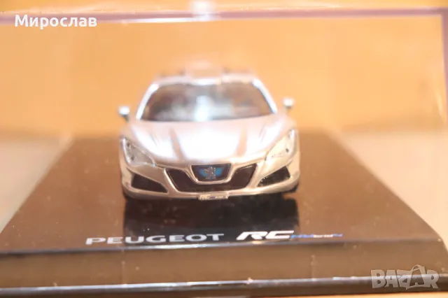 1:43 NOREV PEUGEOT RC HYBRID 4 КОЛИЧКА ИГРАЧКА МОДЕЛ, снимка 10 - Колекции - 49742697