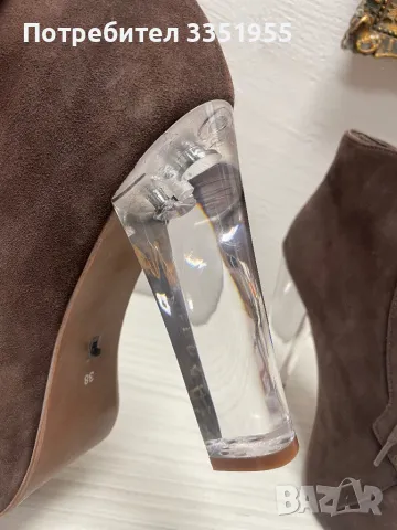 Велурени обувки на висок ток Jeffrey Campbell, снимка 7 - Дамски обувки на ток - 50042381