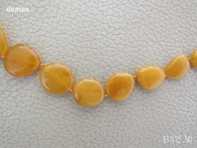 Дамско колие-кръг от първокласен балтийски кехлибар, снимка 6 - Колиета, медальони, синджири - 51884835