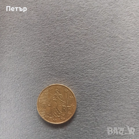 10 цента Франция 1999г., снимка 2 - Нумизматика и бонистика - 53482002