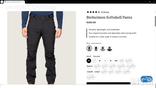 Bergans of NORWAY BREHEIMEN Softshell Stretch Pants размер M еластичен панталон - 1285, снимка 2 - Панталони - 51137915